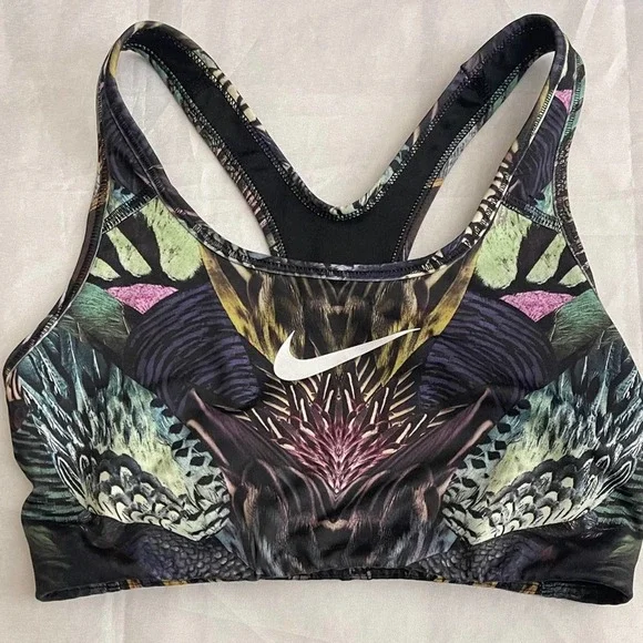 Nike Feather Print Crop Top Small - Picture 4 of 7